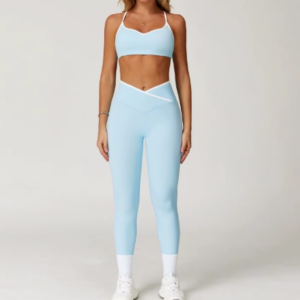 Conjunto de Leggings con Escote en V