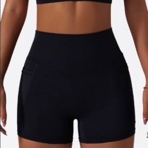 Short de Cintura Alta con Bolsillo